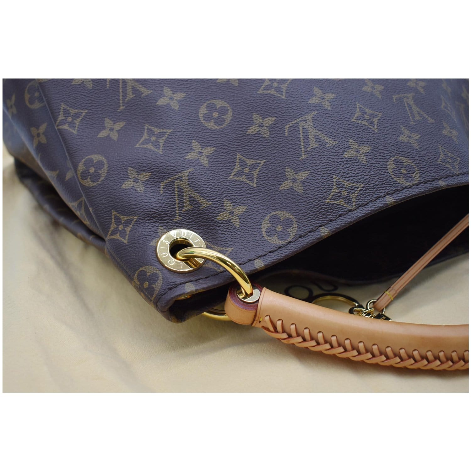 Artsy handbag Louis Vuitton Brown in Cotton - 38893904