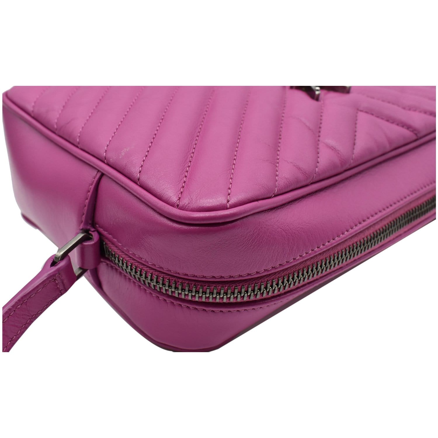 Hot Pink Italian leather camera style crossbody bag with wide strap co –  lusciousscarves