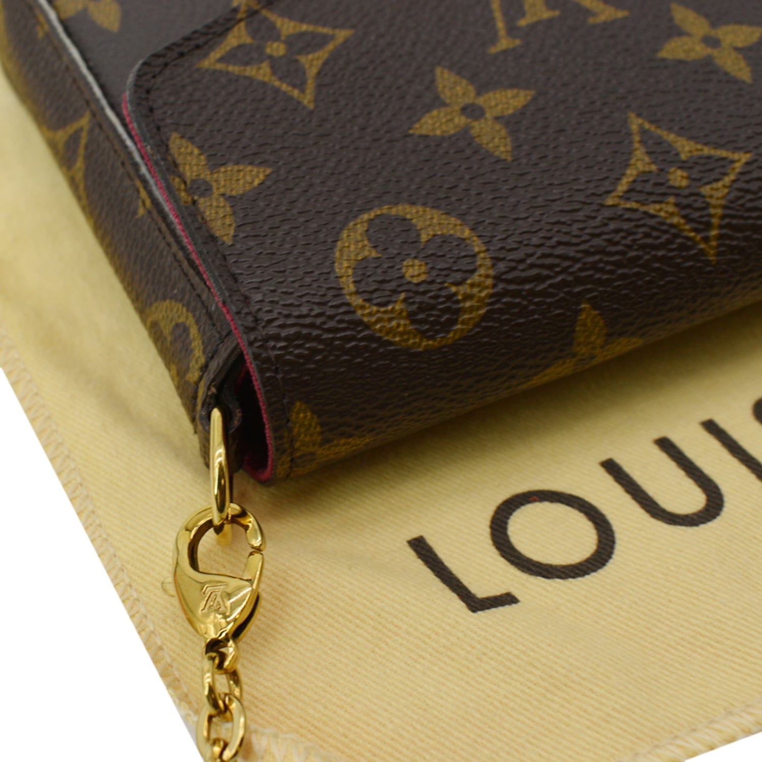 Louis Vuitton Çanta Felicie Pochette Monogram Kahverengi Kadın