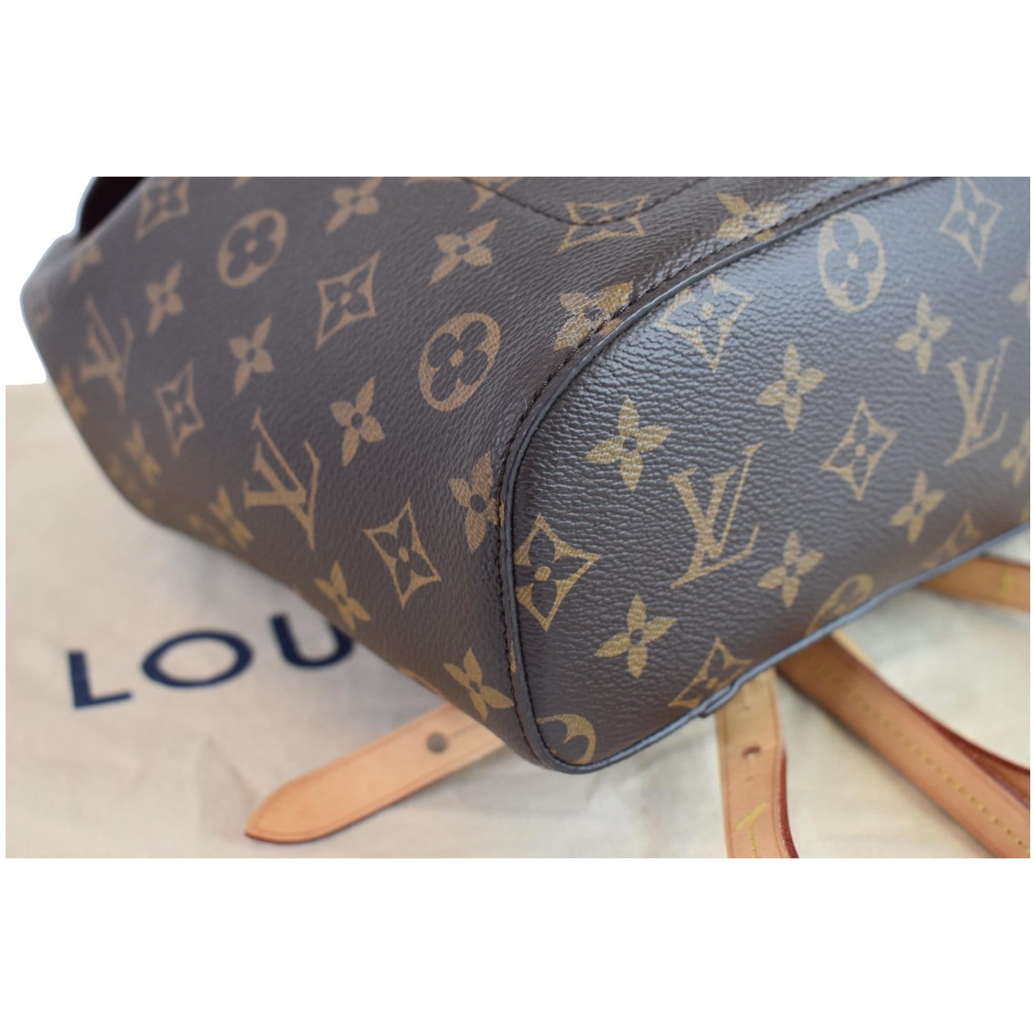 Montsouris cloth backpack Louis Vuitton Brown in Cloth - 36088830