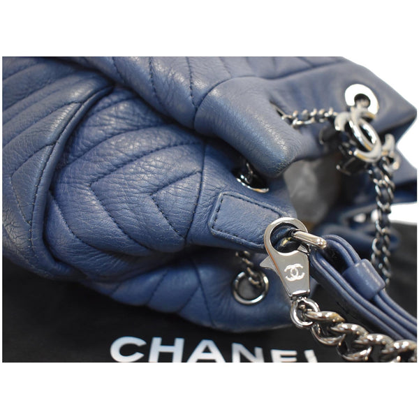 Chanel Chevron Small CC Bucket Deerskin Drawstring Bag - for women