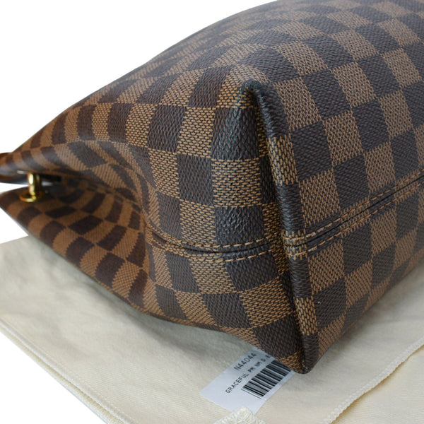 Louis Vuitton Graceful PM Damier Ebene Shoulder Bag Brown