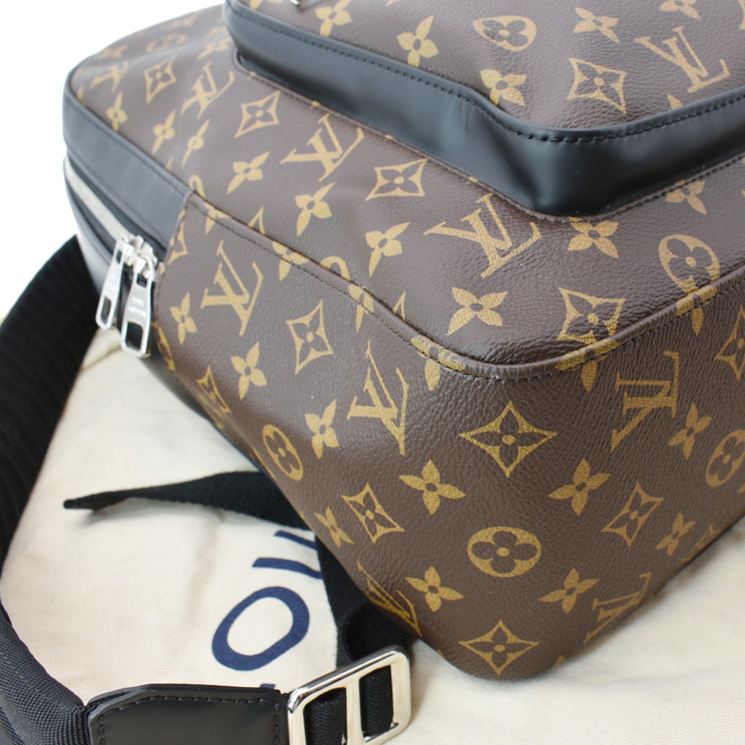 Josh backpack cloth bag Louis Vuitton Grey in Cloth - 31827850
