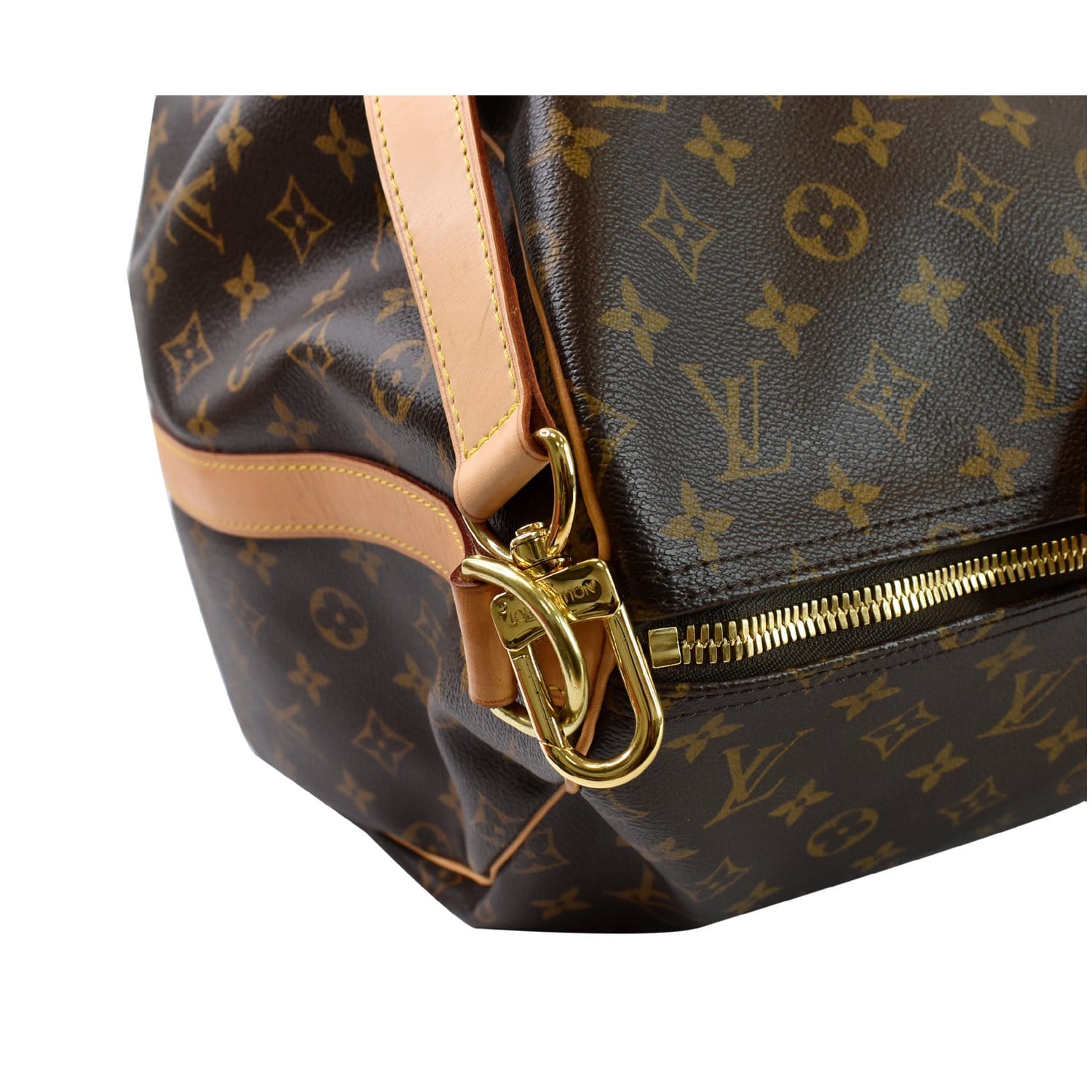 Louis Vuitton Keepall Bandouliere 55 Brown Monogram Coated Canvas Bras –  Madison Avenue Couture