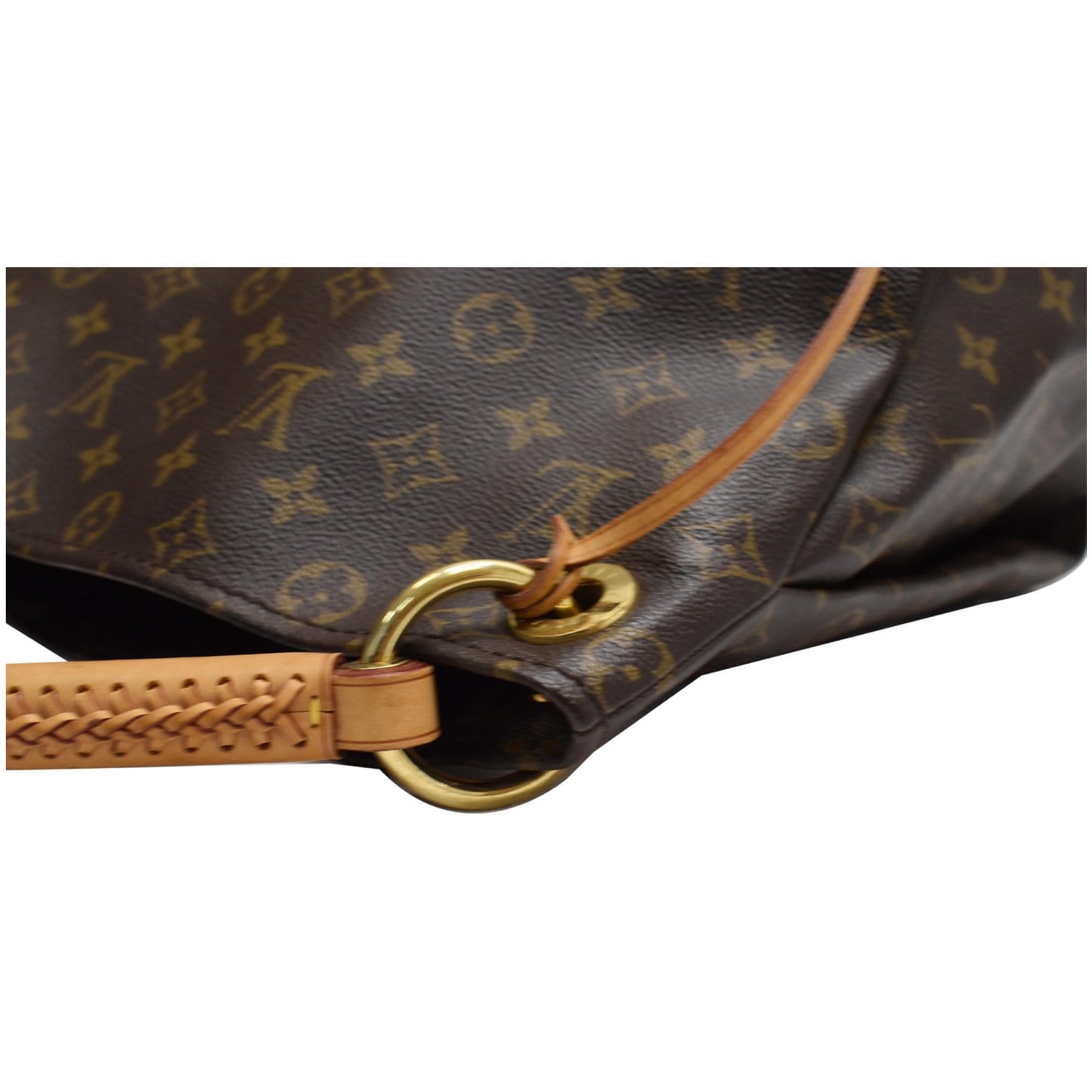 Artsy cloth handbag Louis Vuitton Brown in Cloth - 38503058