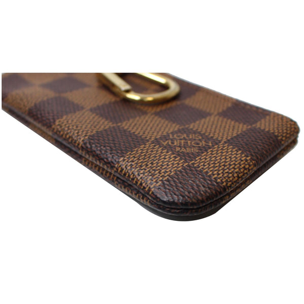 Louis Vuitton Key Coin Pouch Damier Ebene corner view