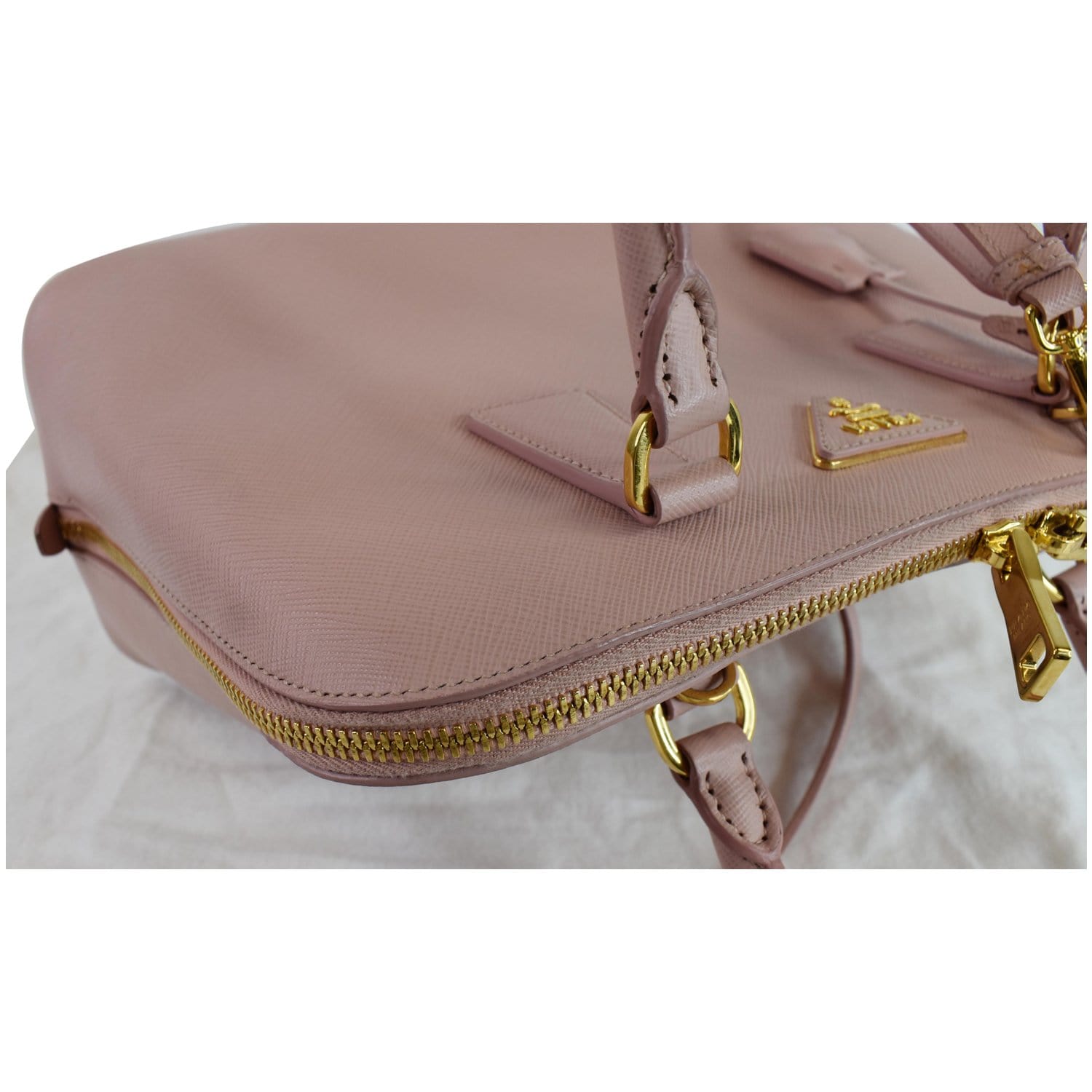 Promenade leather handbag Prada Pink in Leather - 28832306