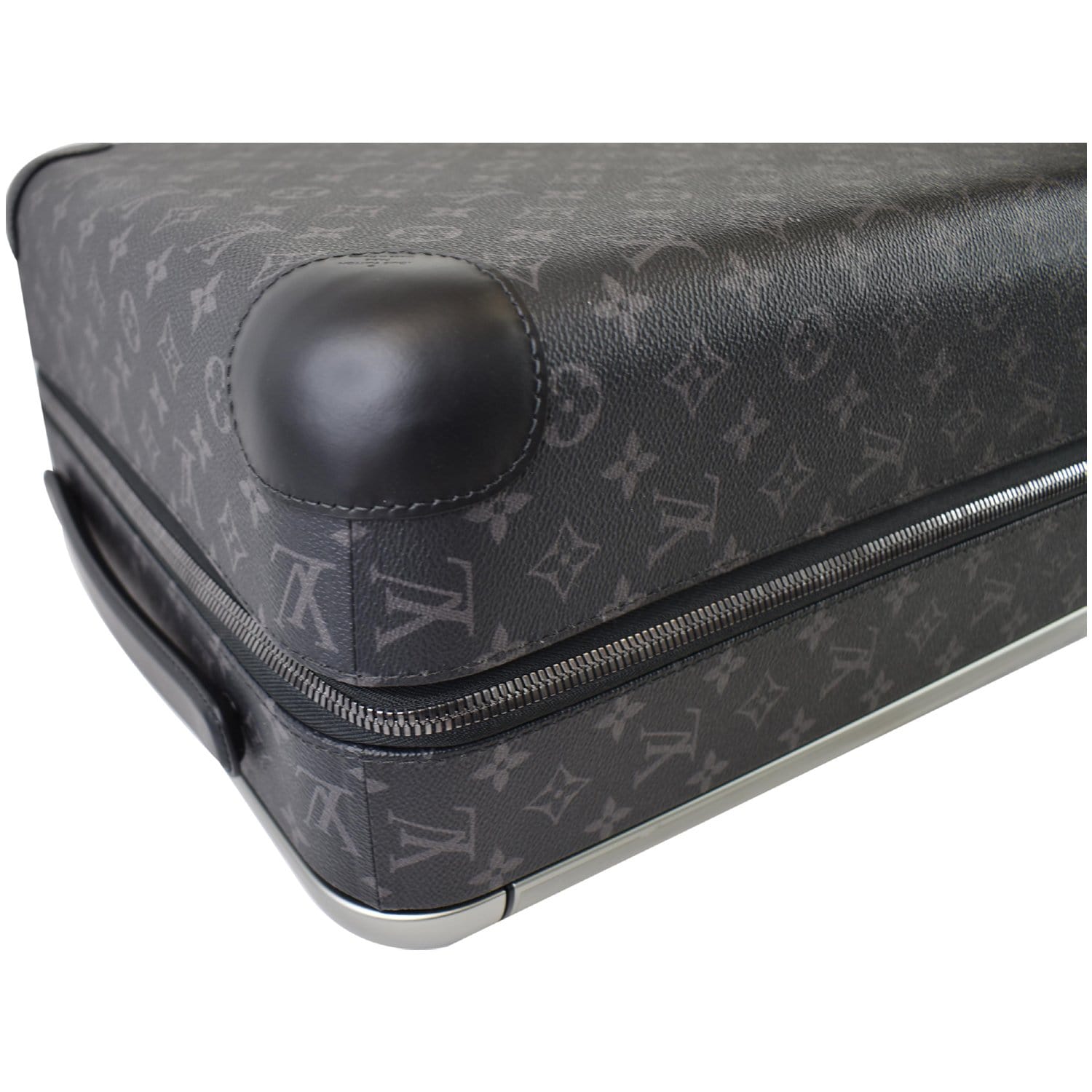 Horizon 55 leather travel bag Louis Vuitton Black in Leather