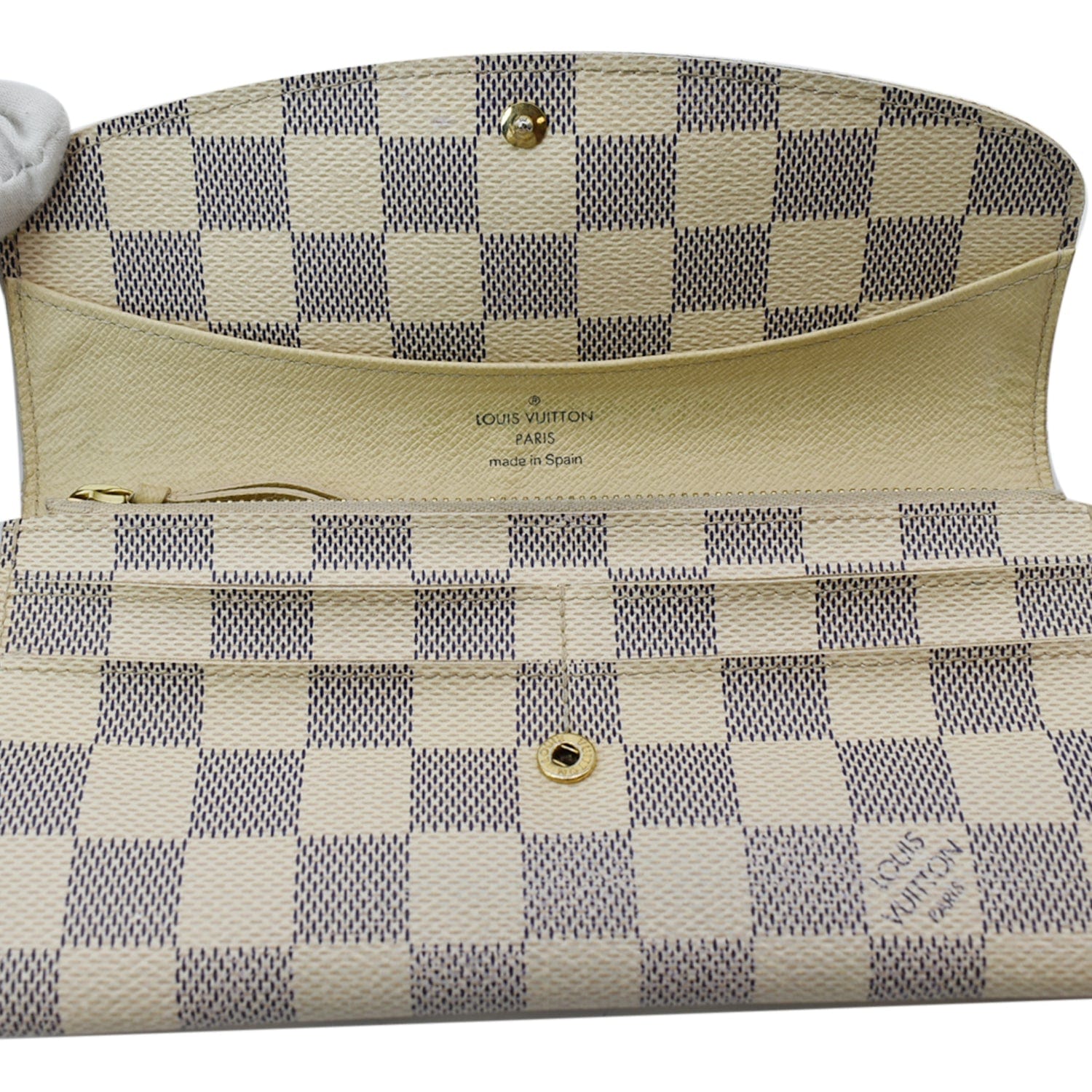 Louis Vuitton Vintage White Damier Azur French Purse Wallet, Best Price  and Reviews