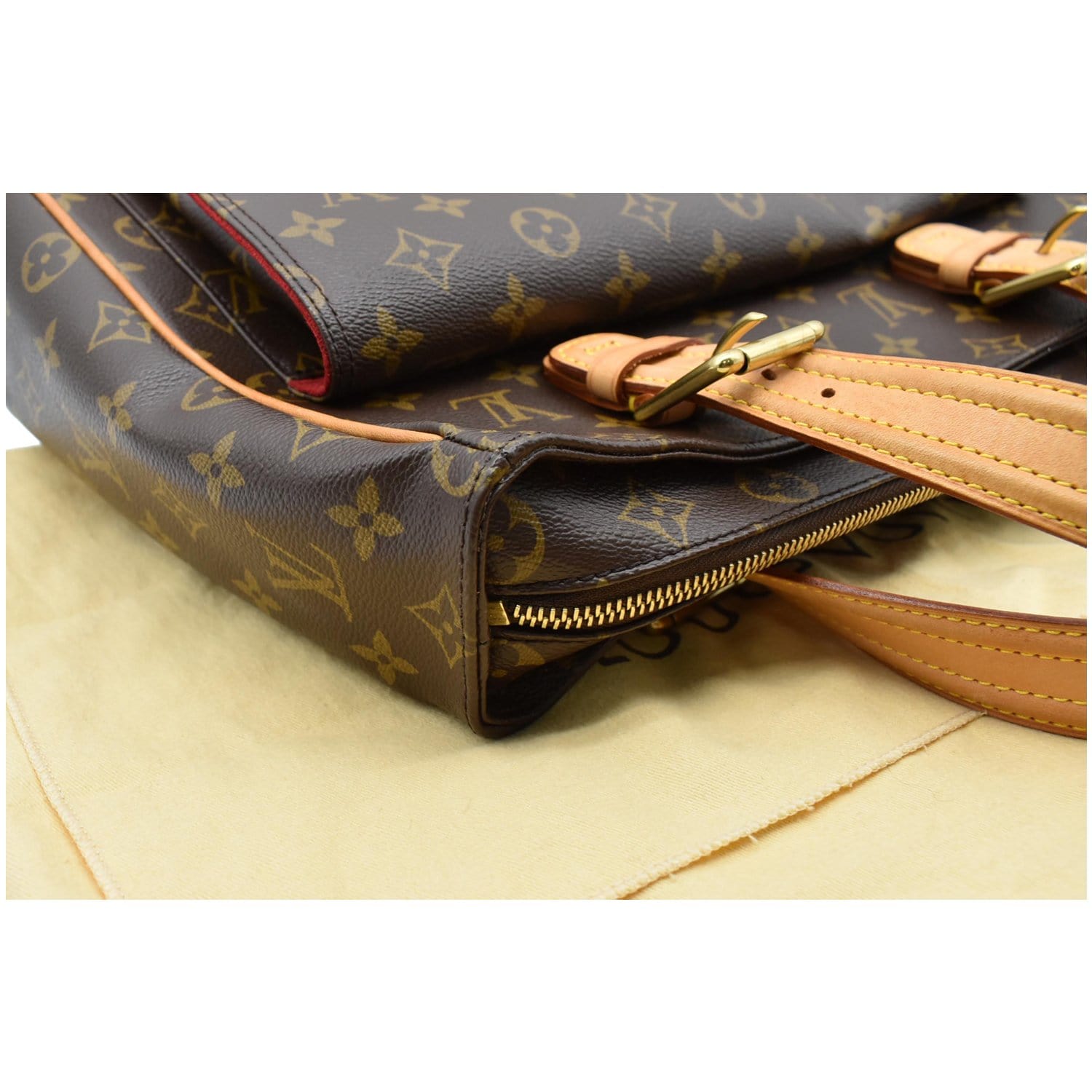 Louis Vuitton Brown Monogram Canvas Leather Viva Cite GM Shoulder Bag at  1stDibs