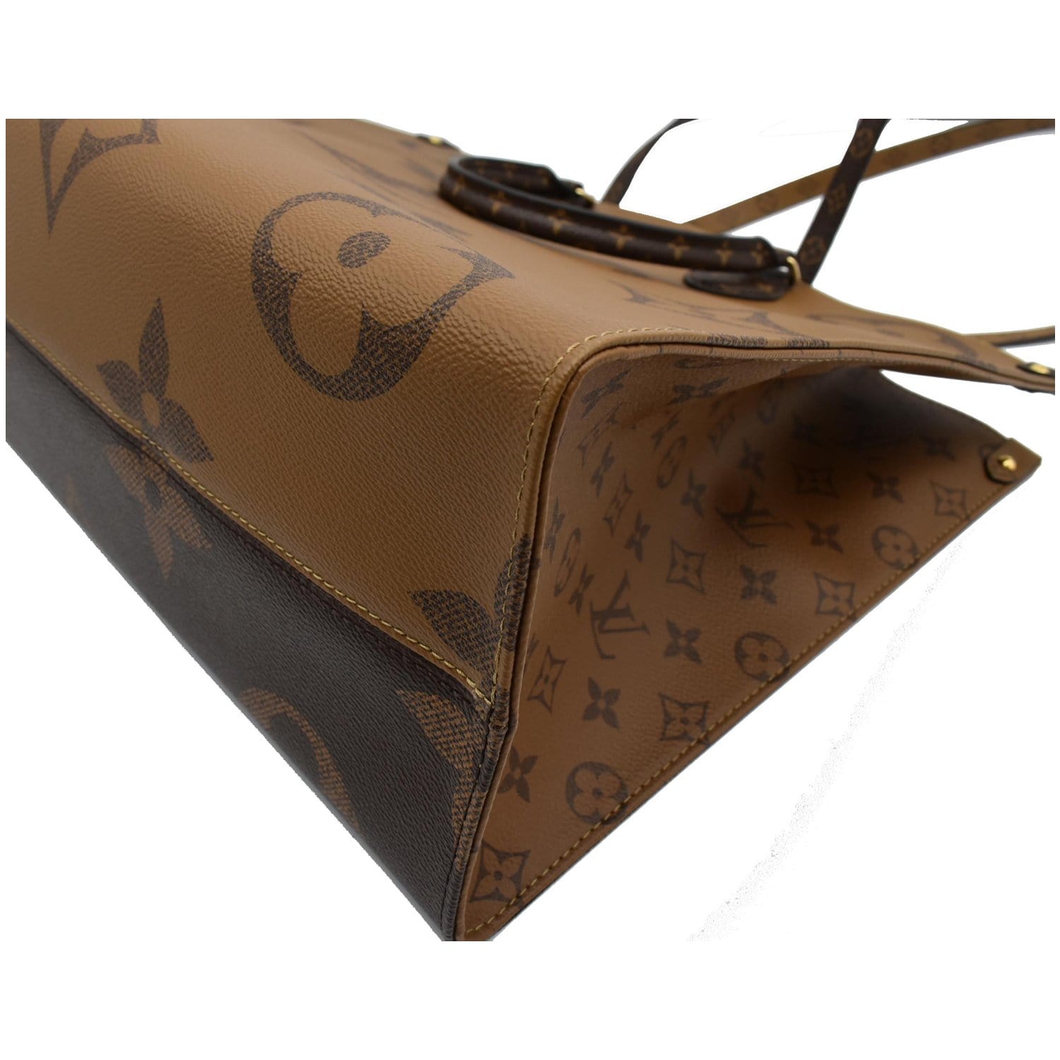 Onthego cloth tote Louis Vuitton Brown in Cloth - 25680835