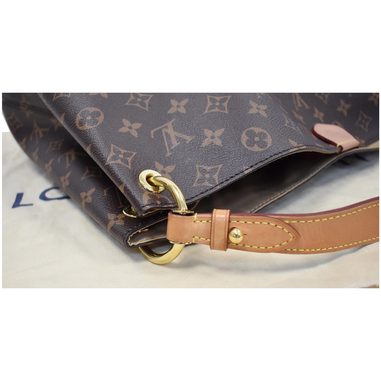 Graceful cloth bag Louis Vuitton Brown in Cloth - 35013514