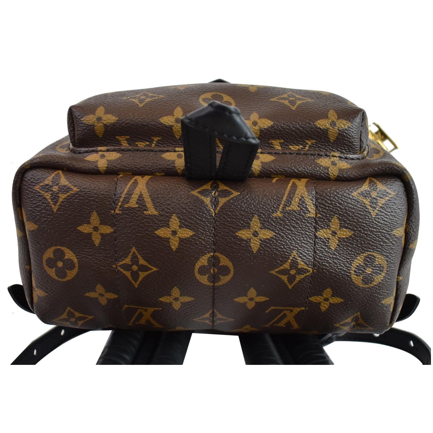 Palm springs cloth backpack Louis Vuitton Brown in Cloth - 24970109