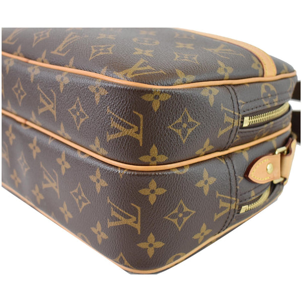 LOUIS VUITTON Reporter PM Monogram Canvas Shoulder Bag Brown