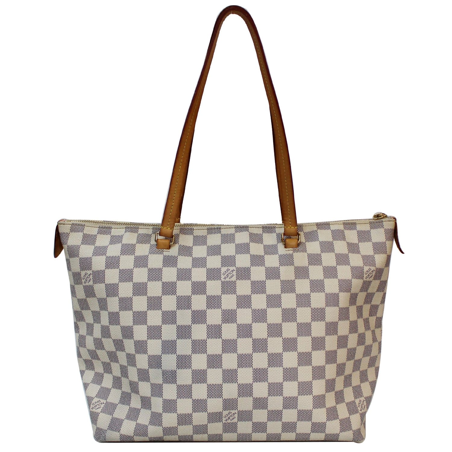 Louis Vuitton, Damier Azur Totally Shoulder Bag, cream w…