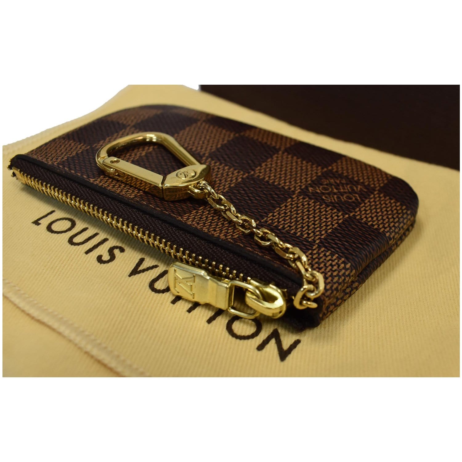 Louis Vuitton Monogram vs Damier Ebene Key Pouch Comparison + Price 