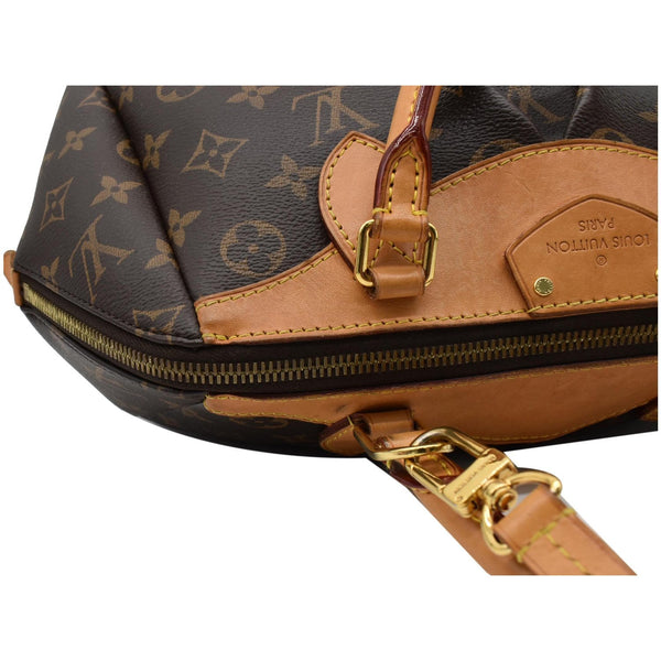 LOUIS VUITTON Segur Monogram Canvas Shoulder Bag Brown