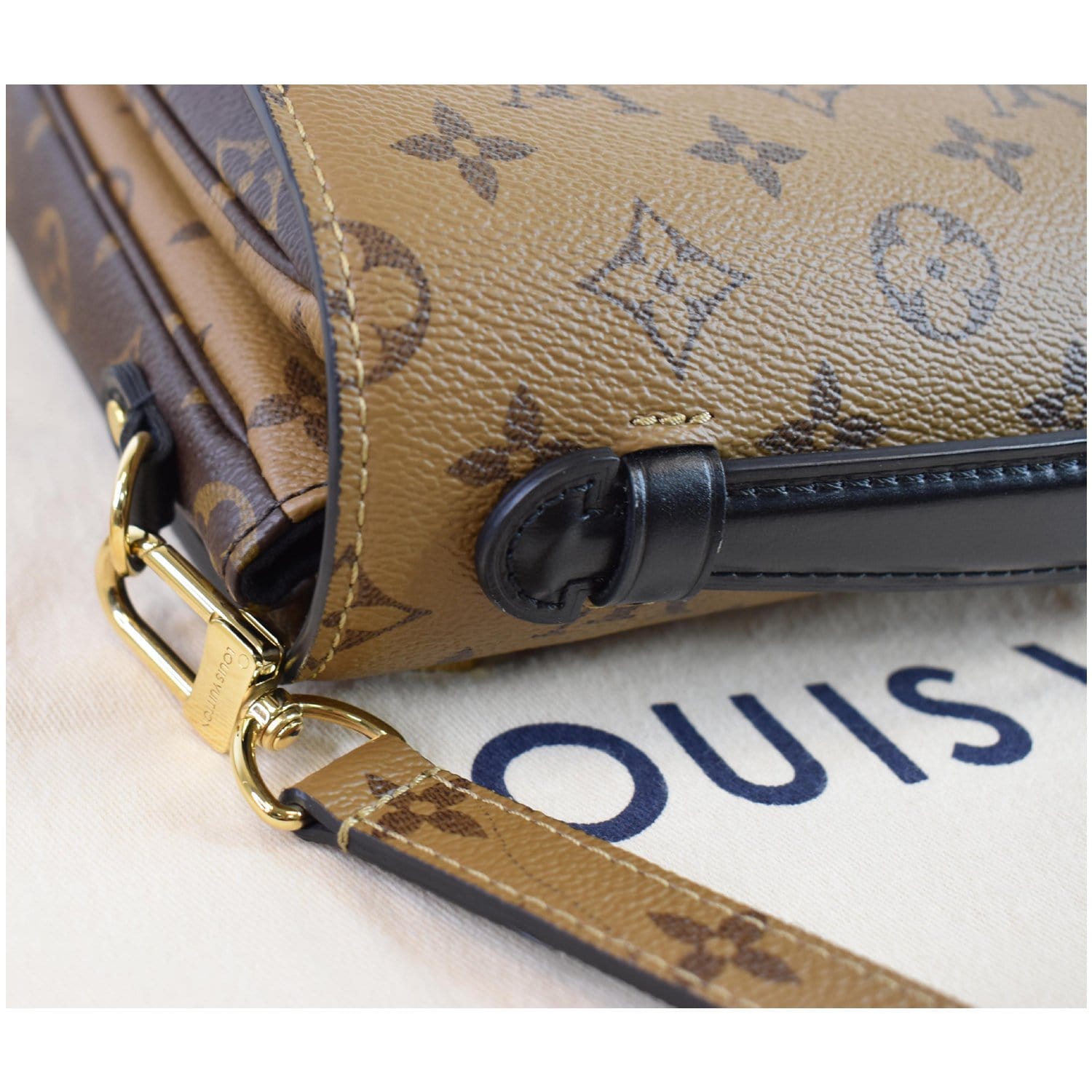 Louis Vuitton Pochette Métis M44876 Brown Monogram Reverse Coated Canvas  Bag