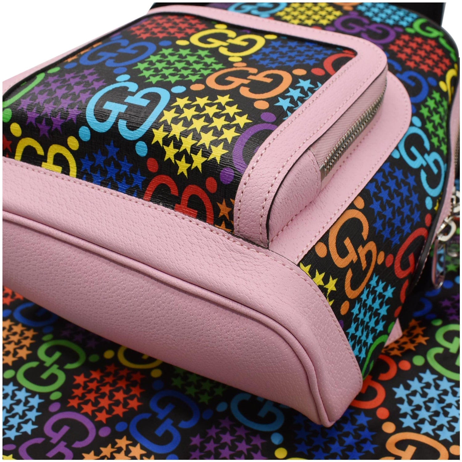 Gucci GG Supreme Monogram Psychedelic Small Backpack Pink Multicolor -  Tabita Bags – Tabita Bags with Love