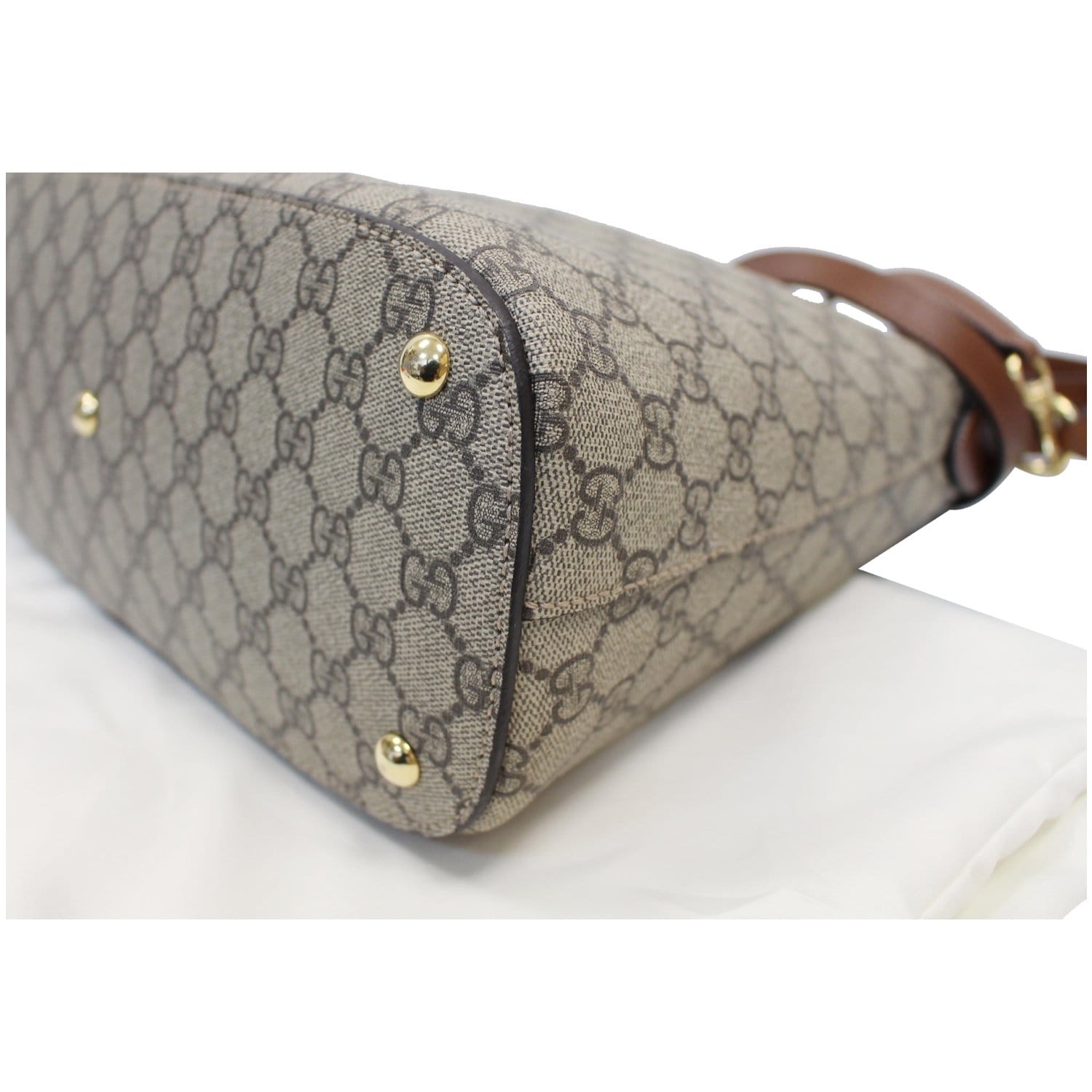 Gucci Eden Small GG Supreme Tote Bag in Brown