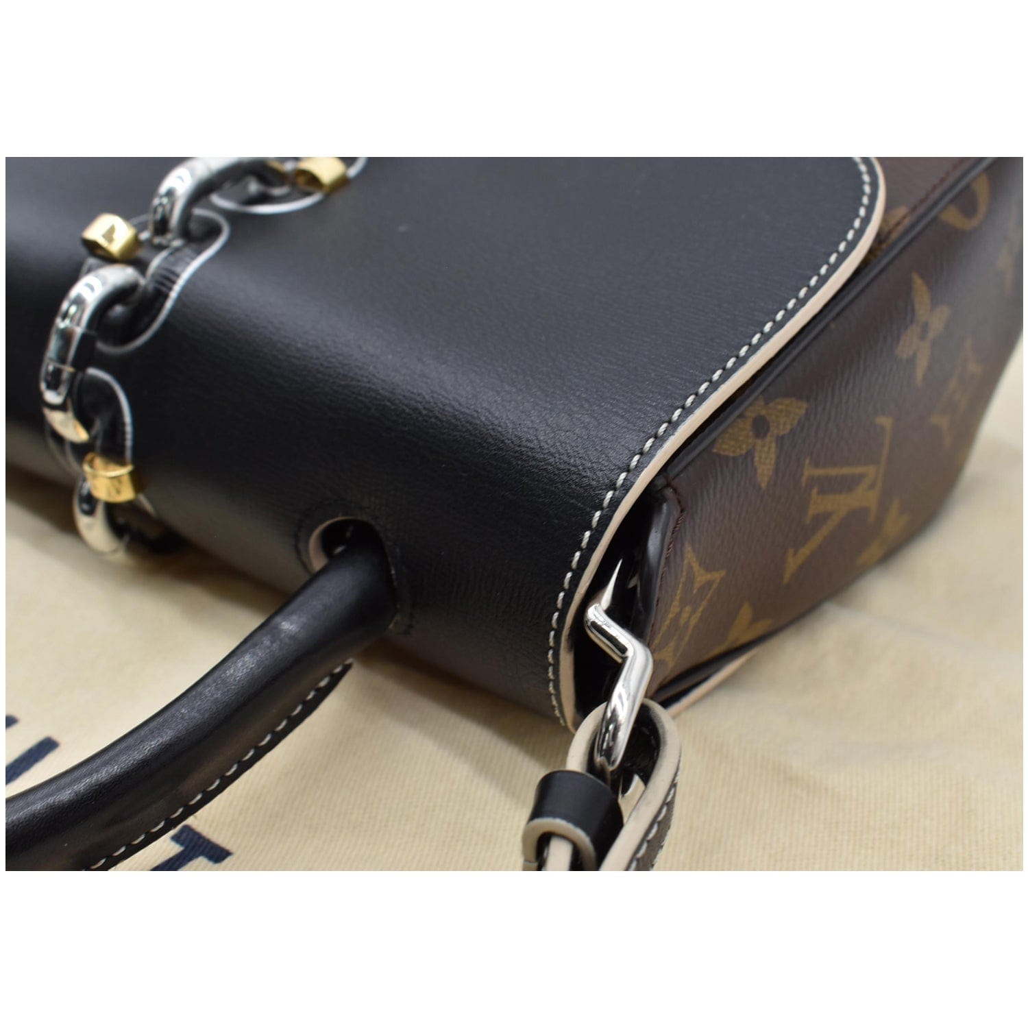 Louis Vuitton Chain It Top Handle Bag Monogram Canvas Leather PM