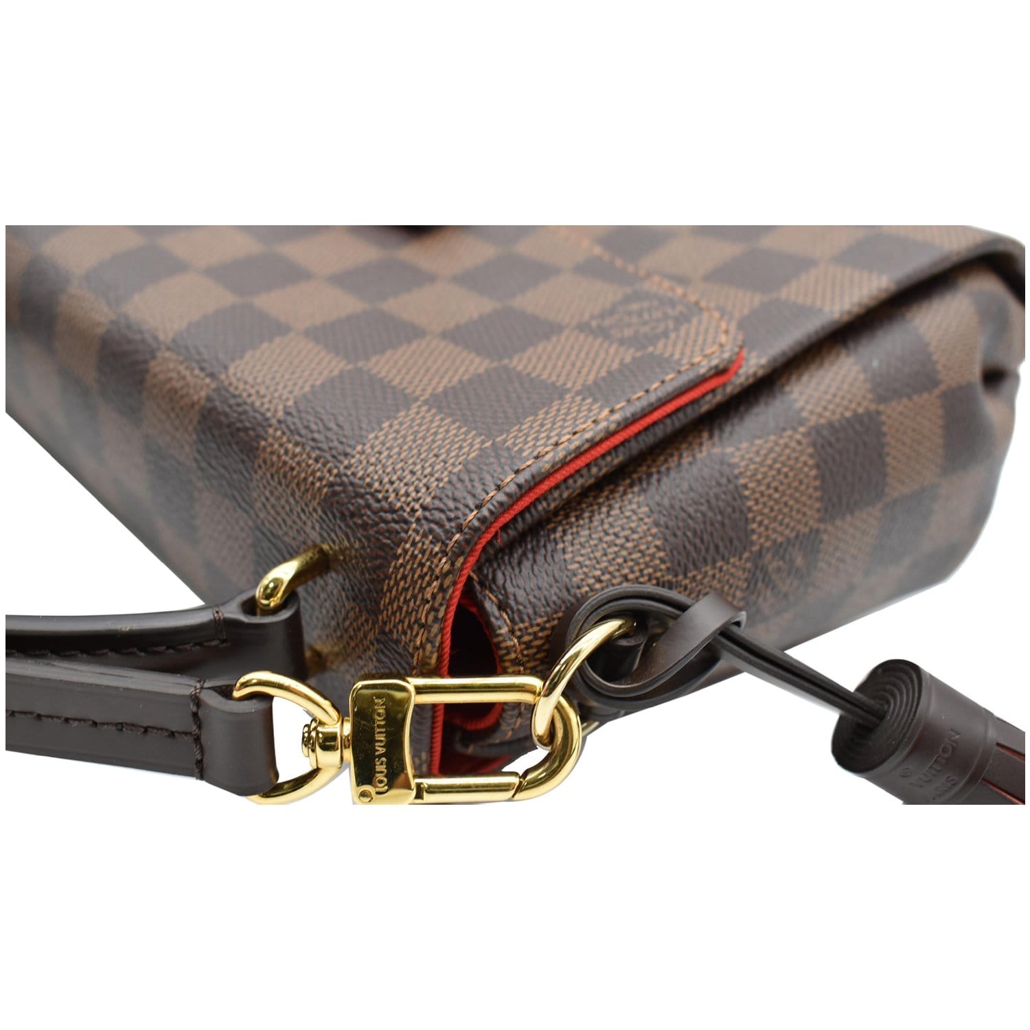 Croisette leather crossbody bag Louis Vuitton Brown in Leather - 35623882