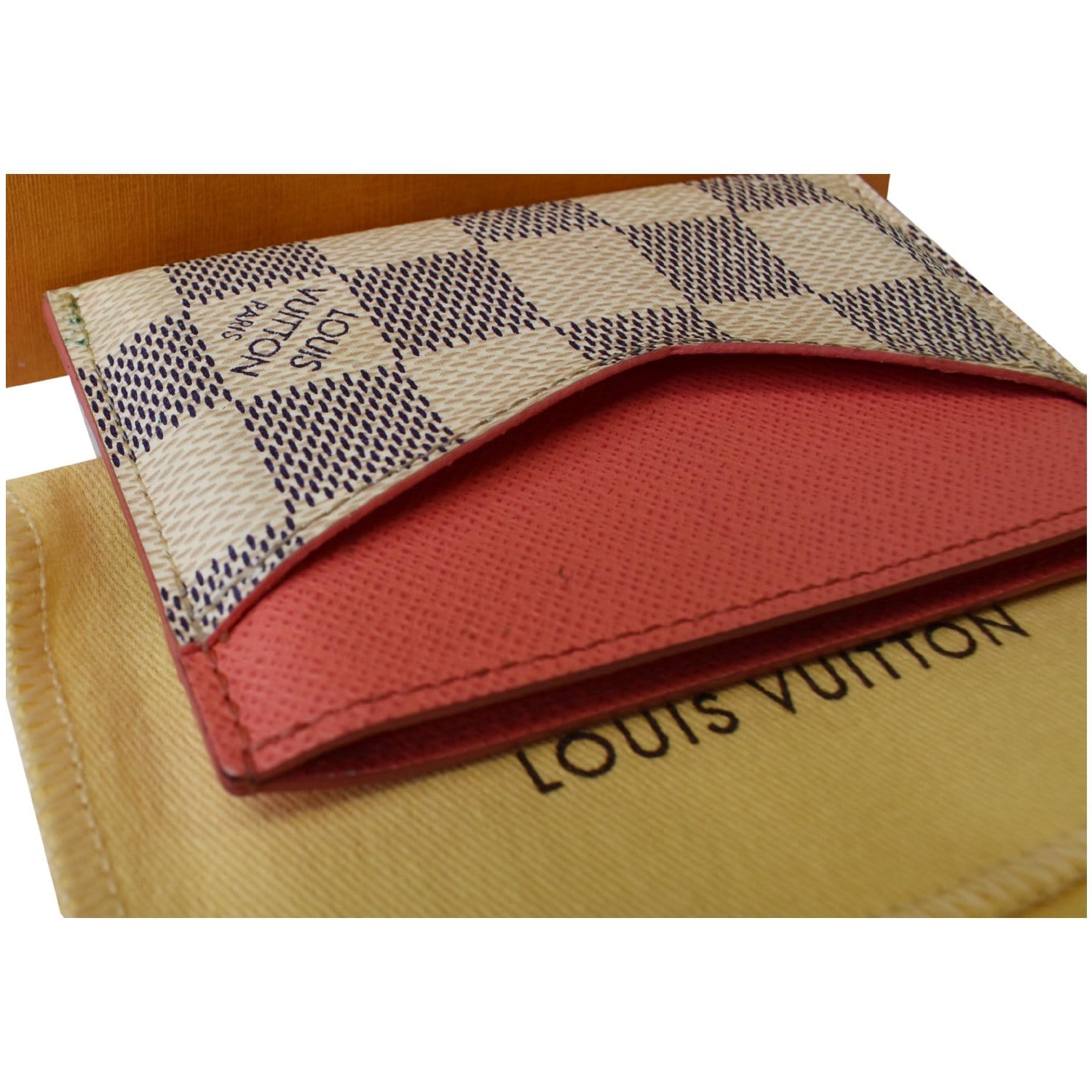 Shop Louis Vuitton DAMIER AZUR LV CARD HOLDER DAILY Damier Azur