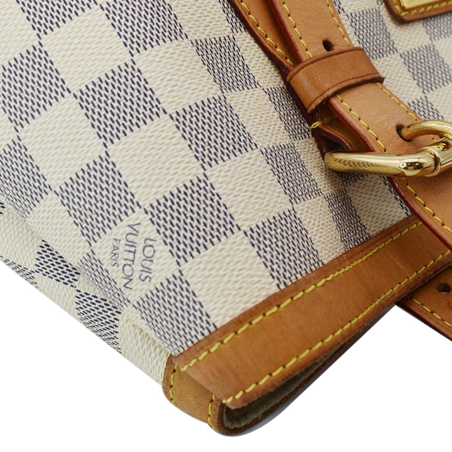 Louis Vuitton, Bags, Louis Vuitton Hampstead Damier Azur Mm Adjustable  Strap Tote White Check