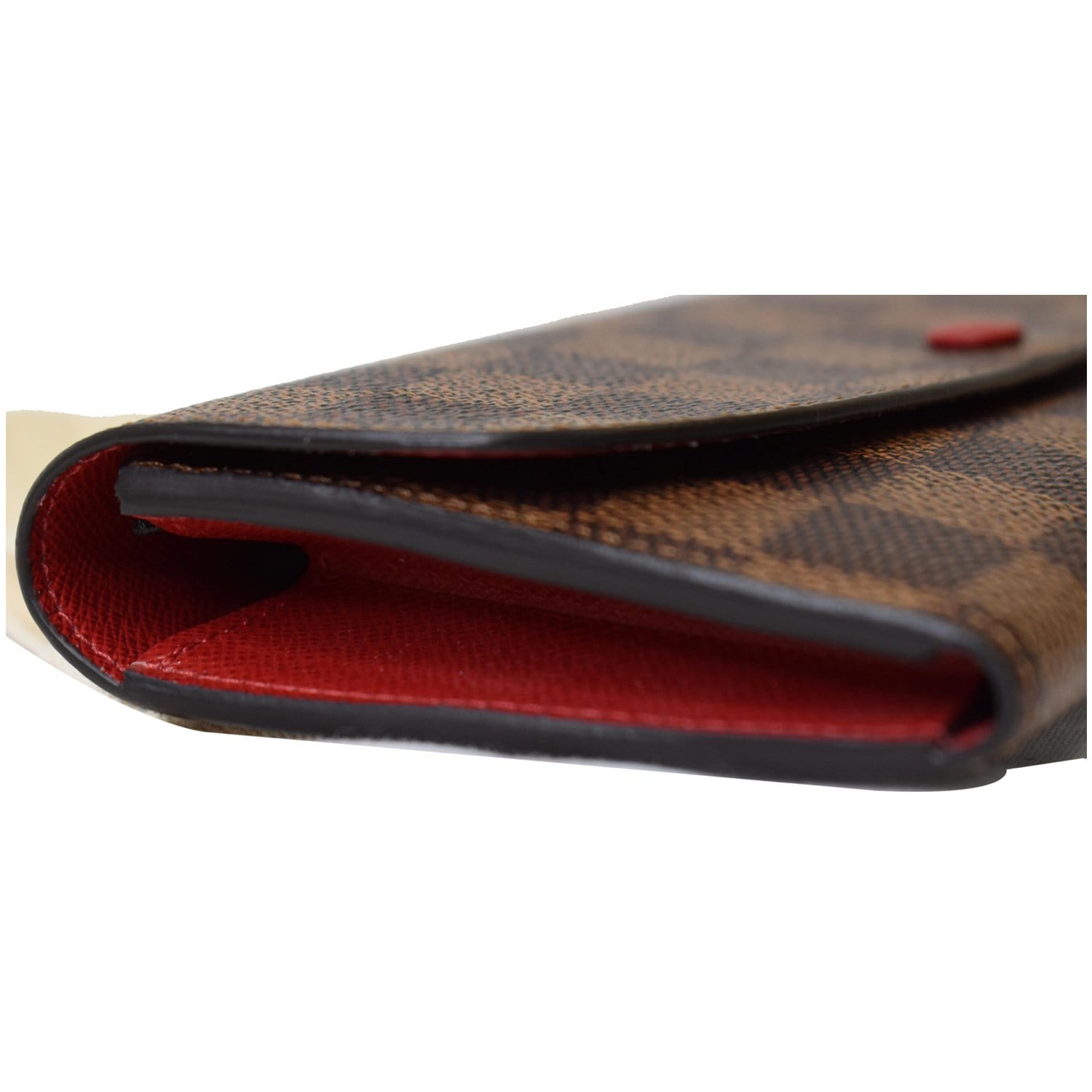 Louis Vuitton® Lou Wallet Damier Brown Red. Size in 2023