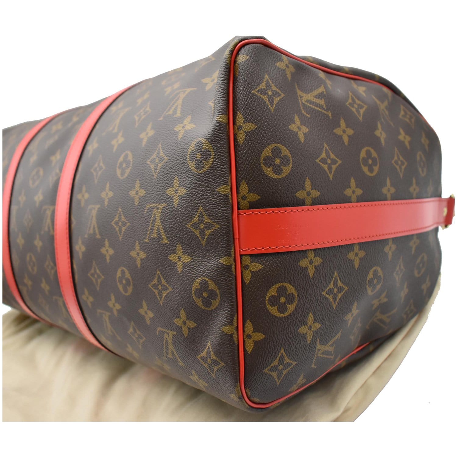 Louis Vuitton Keepall 50 Travel Bag M23118 Hand Shoulder Purse Auth New  receipt