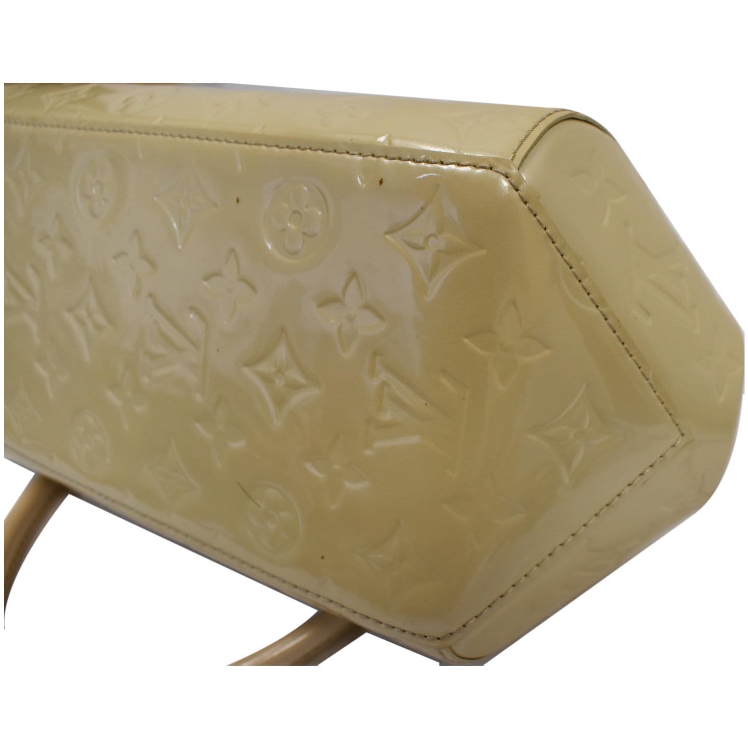 Louis Vuitton, Bags, Auth Louis Vuitton Monogram Vernis Sherwood Pm M9491  Handbag Blanc Corail