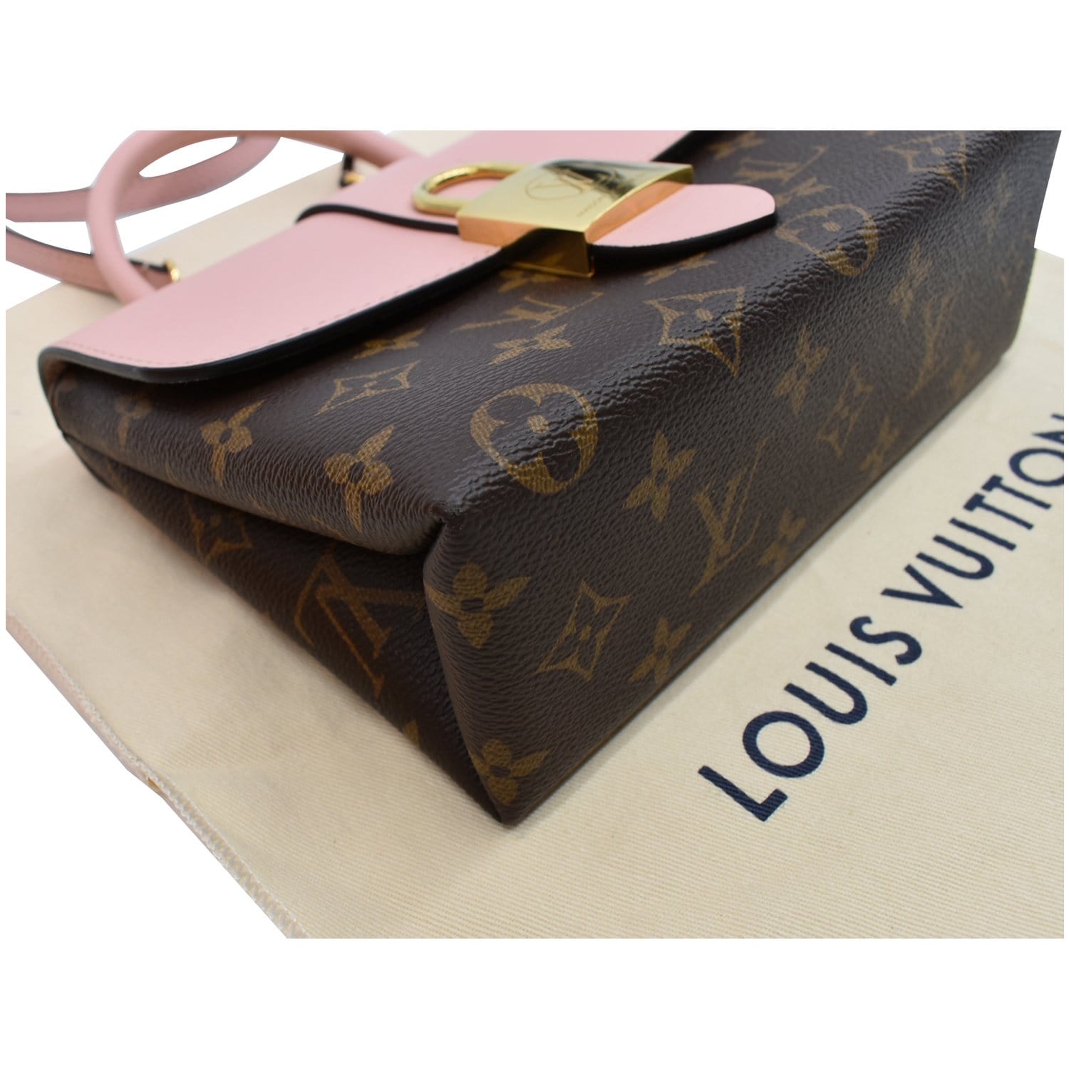 LV outfit-pink&brown bag