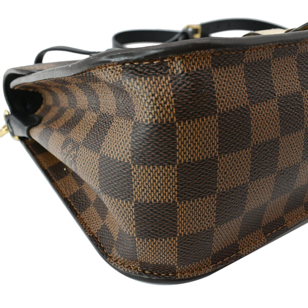 LOUIS VUITTON Beaumarchais Damier Ebene Shoulder Bag Brown