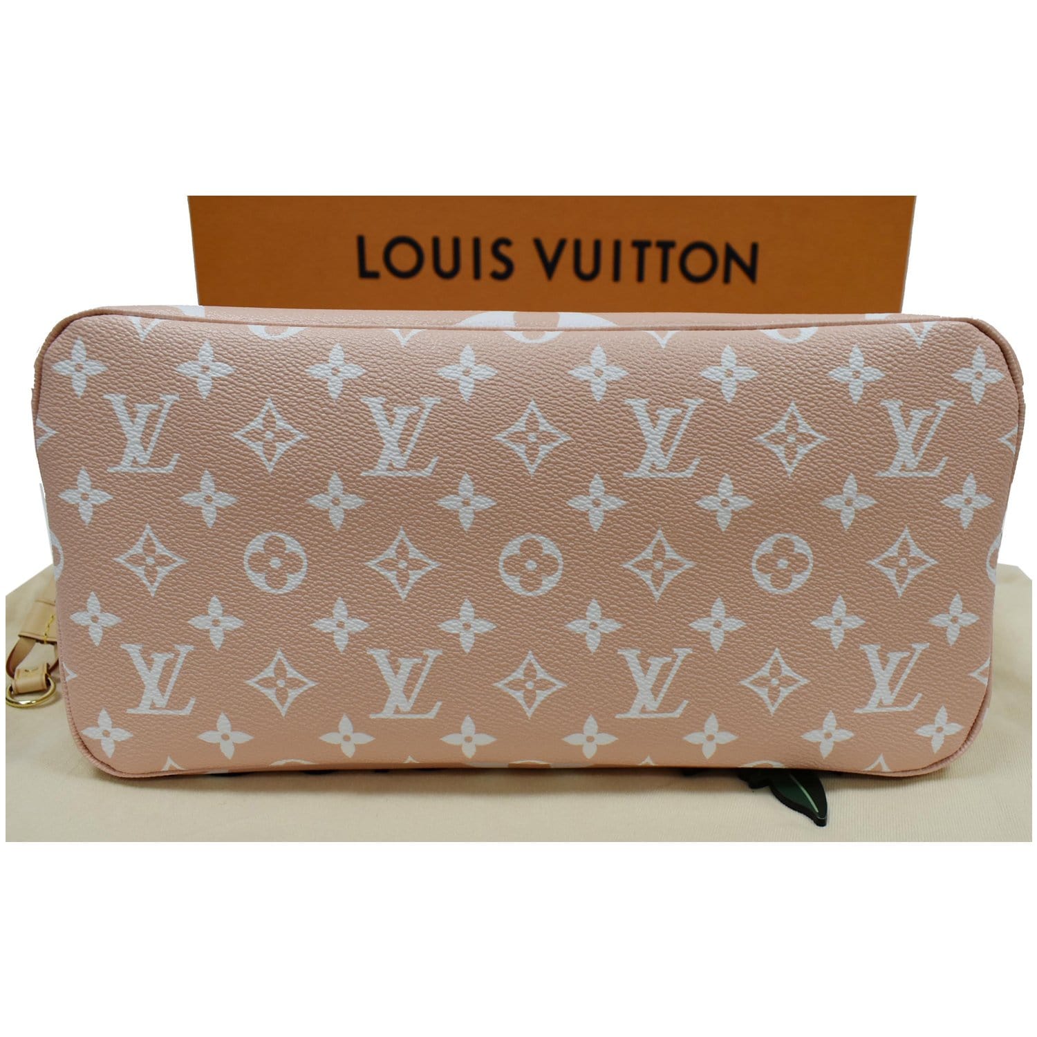 Louis Vuitton Brume Peach Mist Monogram By the Pool Neverfull Pochette Bag  27lvs422