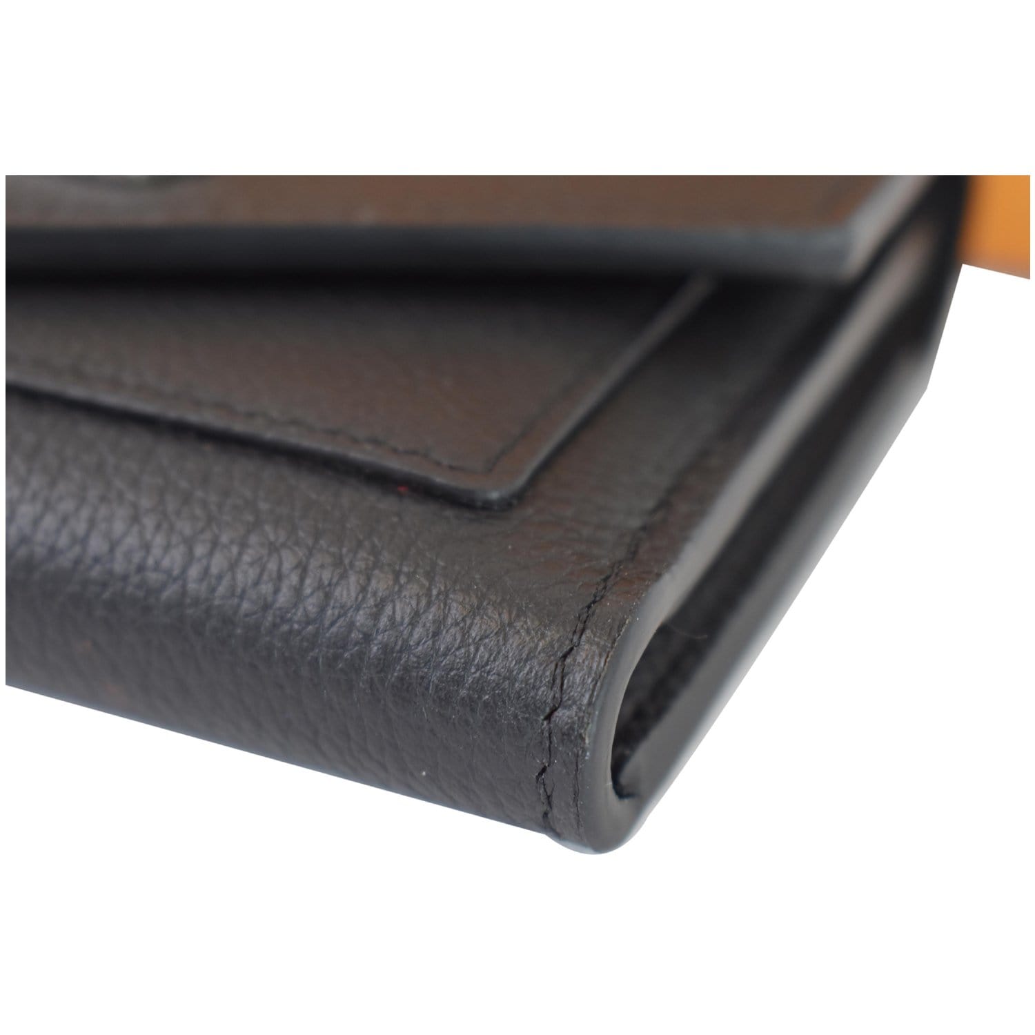 LOUIS VUITTON Portefeuille MyLockMe M62947 Compact Men's Black Leather  Wallet
