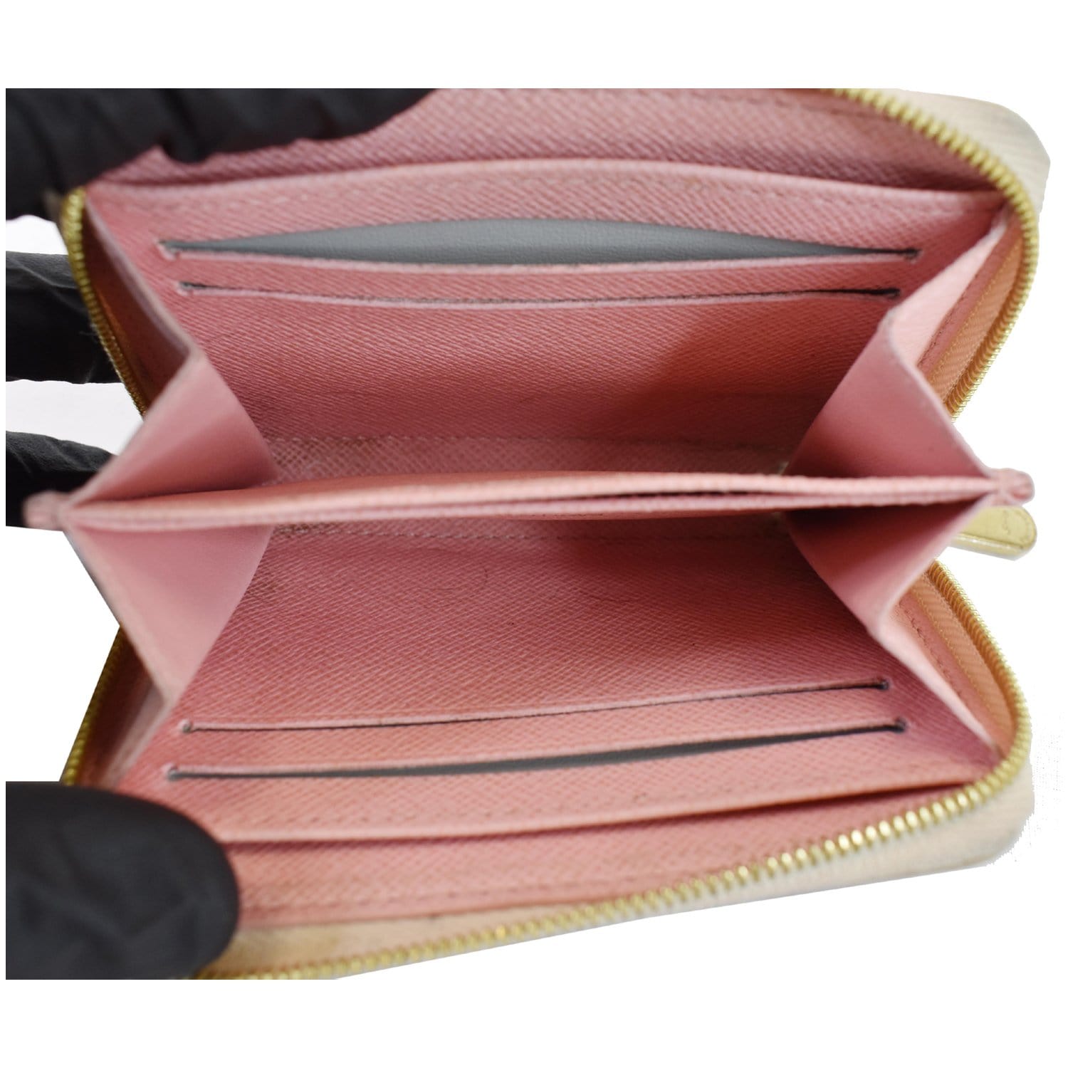 Louis Vuitton Pink Damier Azur Zippy Continental Wallet QJA0FK0SPB025