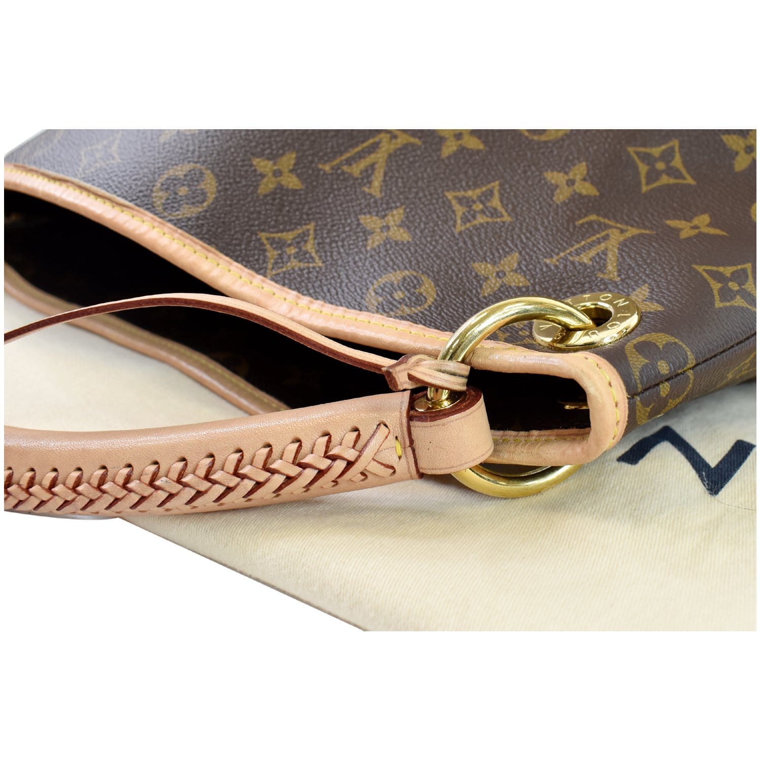 Artsy cloth handbag Louis Vuitton Brown in Cloth - 35497460