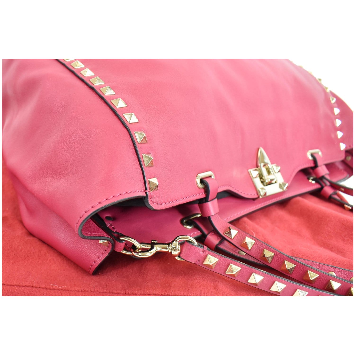 💝 VALENTINO Unboxing  Stunning Pink Nappa Rockstud Shoulder Bag