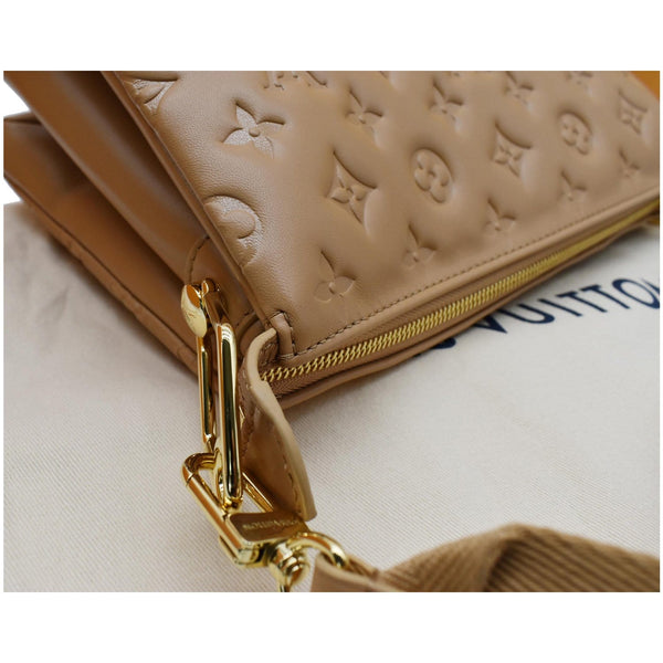 LOUIS VUITTON Coussin PM Monogram Embossed Shoulder Bag Camel