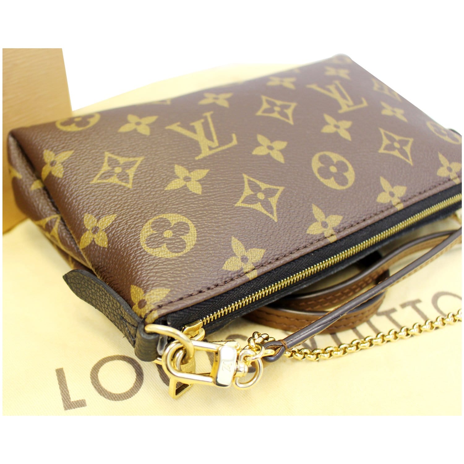 Louis Vuitton Vertical Clutch Box Brown in Coated Canvas - US