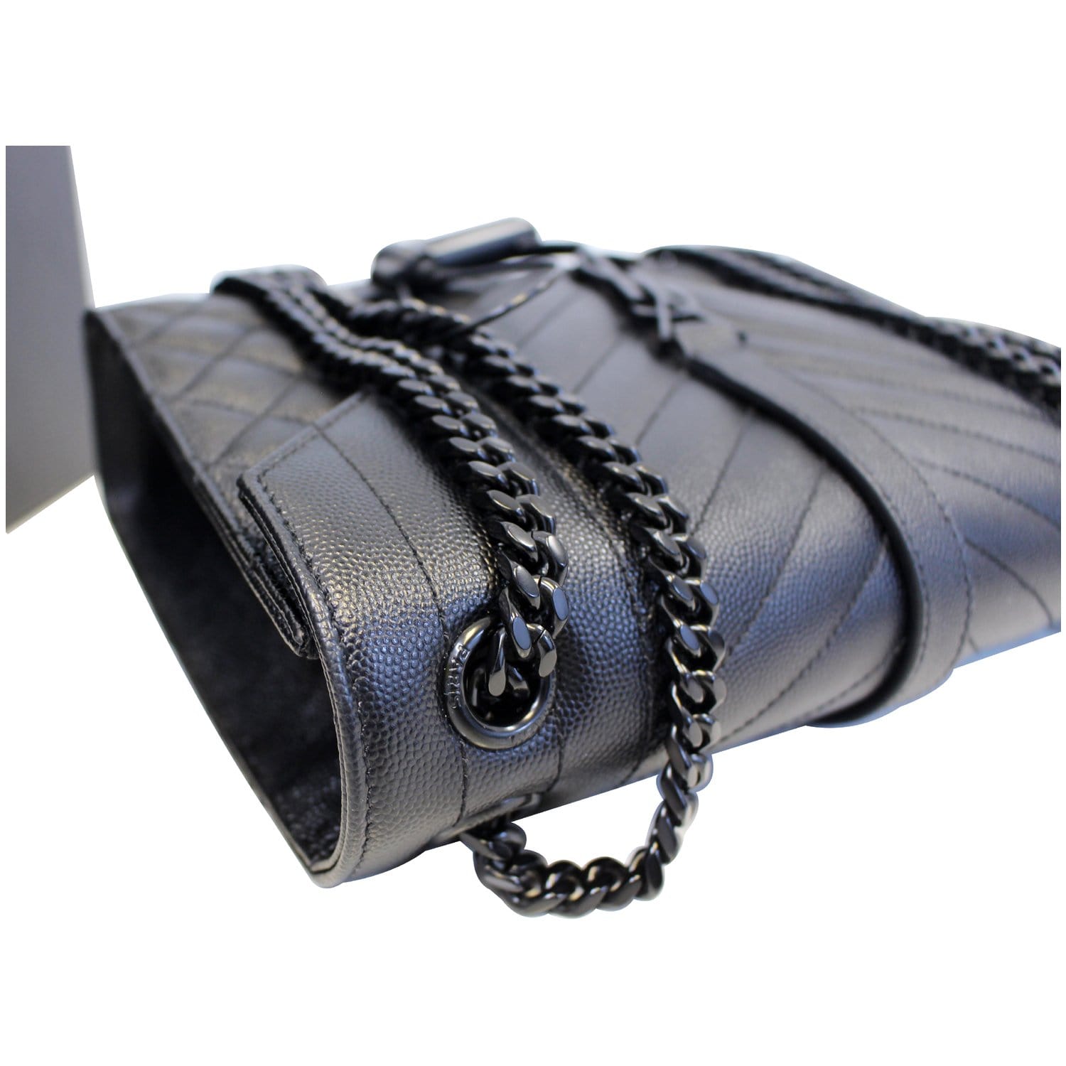 Saint Laurent Envelope Shoulder Bag Black Caviar Leather – ＬＯＶＥＬＯＴＳＬＵＸＵＲＹ