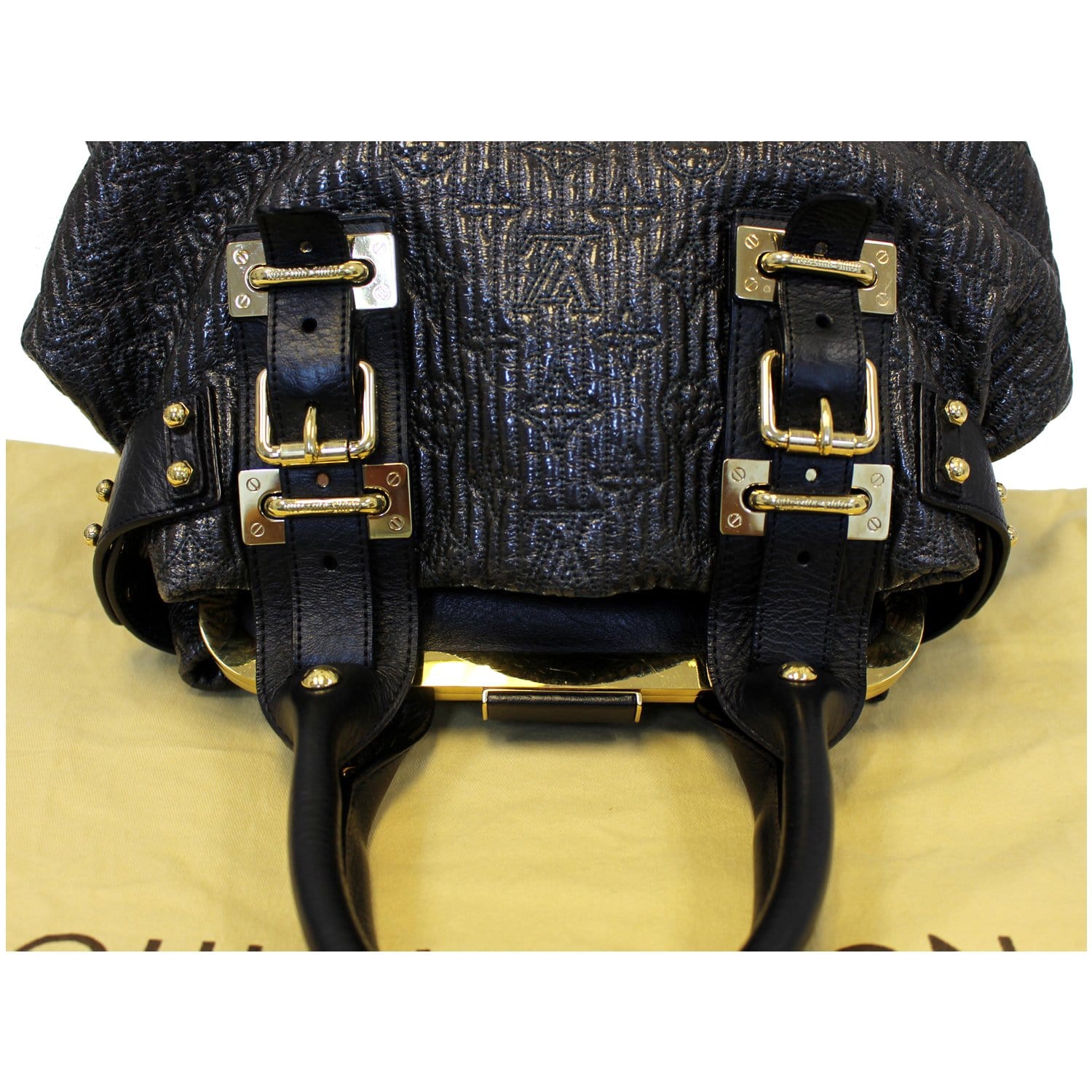 Louis Vuitton, Bags, Authentic Louis Vuitton Monogram Motard Biker Handbag  Black
