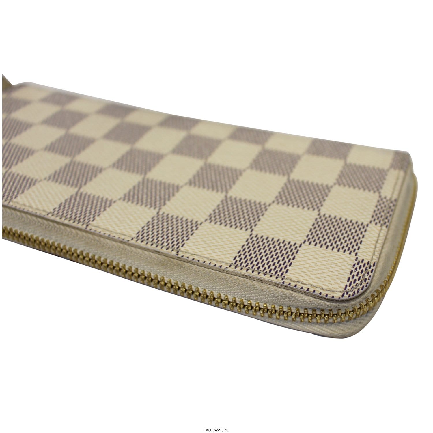 LOUIS VUITTON LOUIS VUITTON Portefeuille clemence Round purse N61264 Damier  Azur canvas Used N61264｜Product Code：2104102043809｜BRAND OFF Online Store