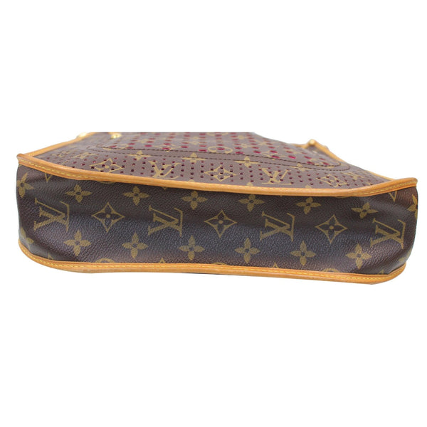 LOUIS VUITTON Perforated Musette Monogram Canvas Crossbody Bag Brown