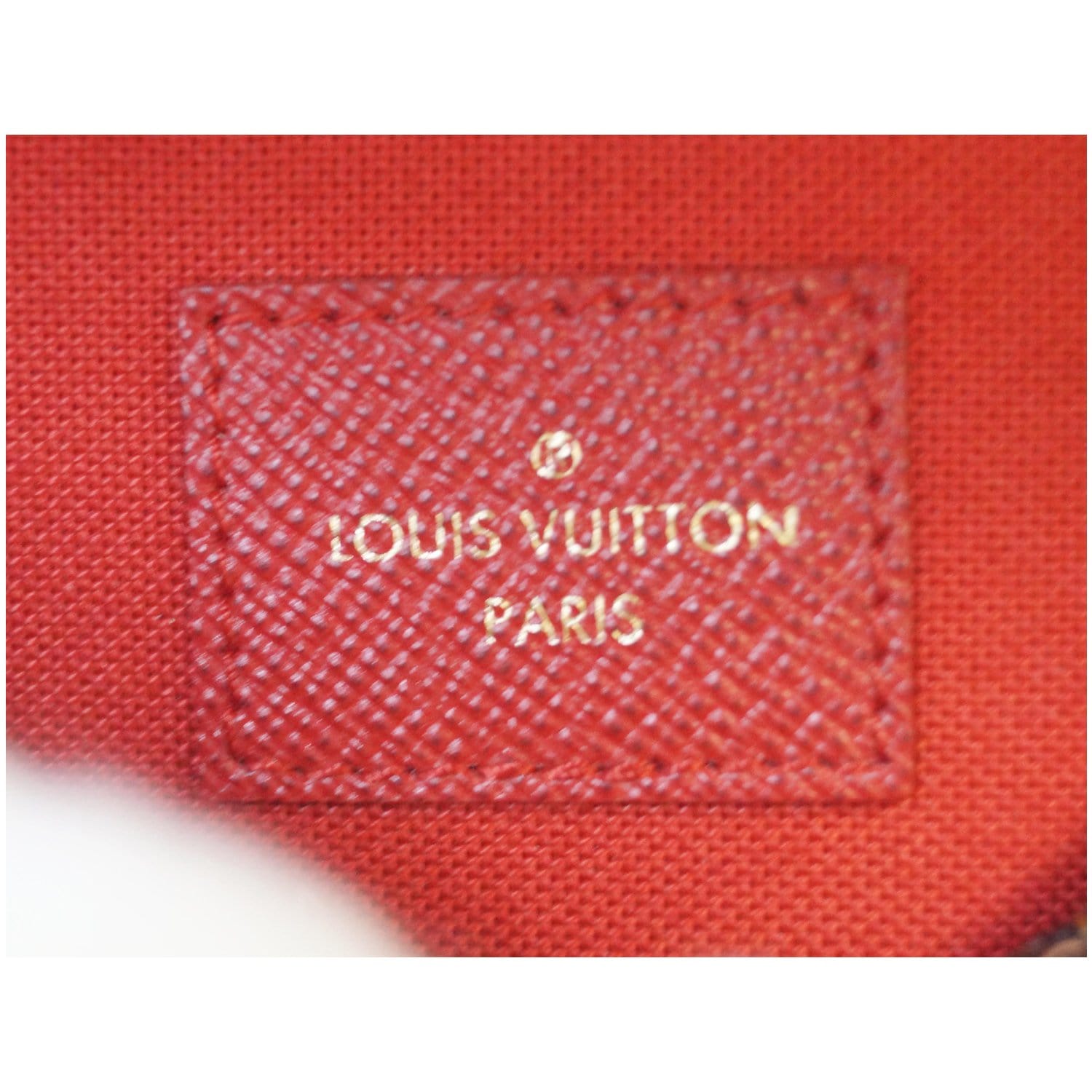 LOUIS VUITTON LOUIS VUITTON Pochette Felice Shoulder Bag N63032 Damier  canvas Brown Red Used N63032