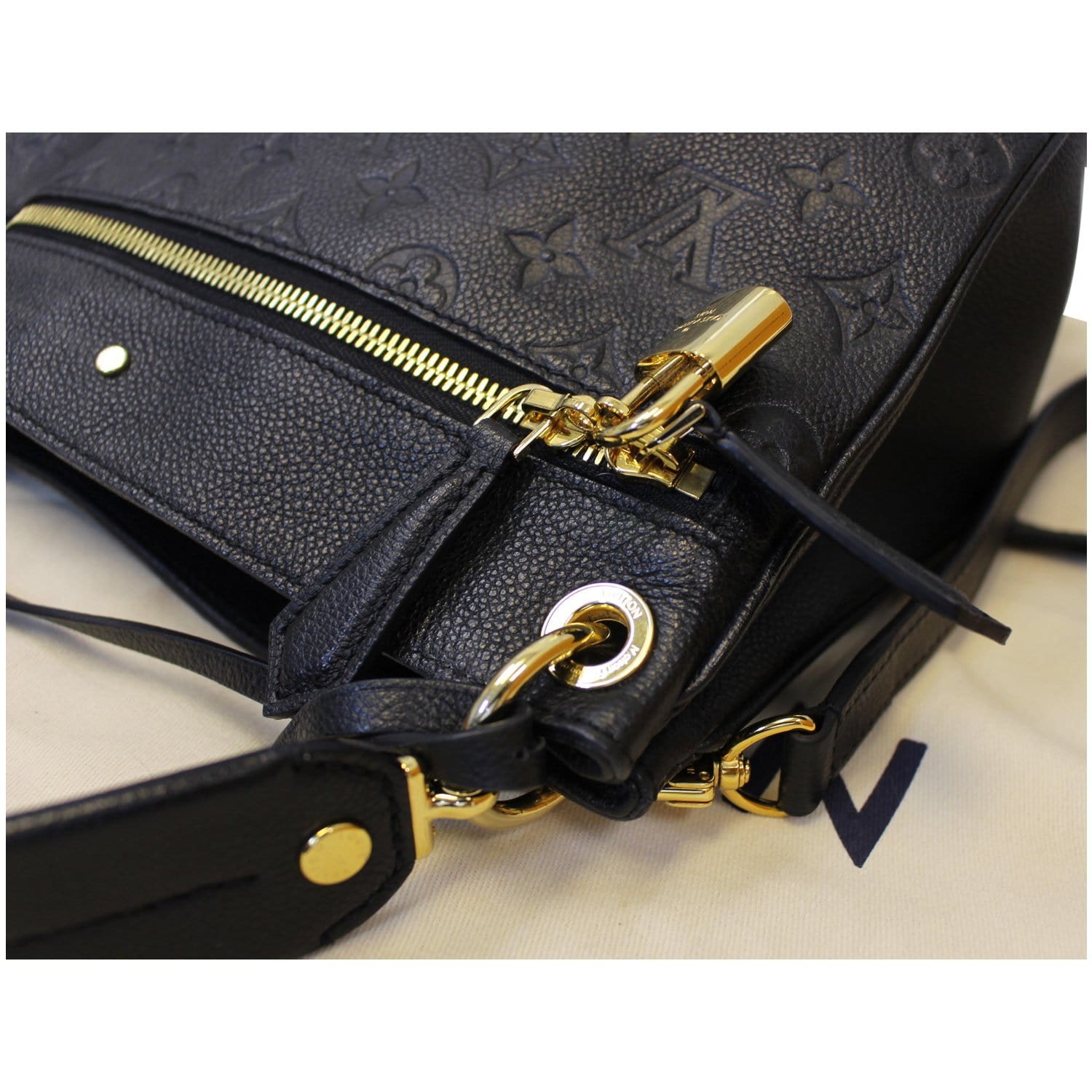 Genuine Louis Vuitton Spontini Empreinte Black ref.508749 - Joli