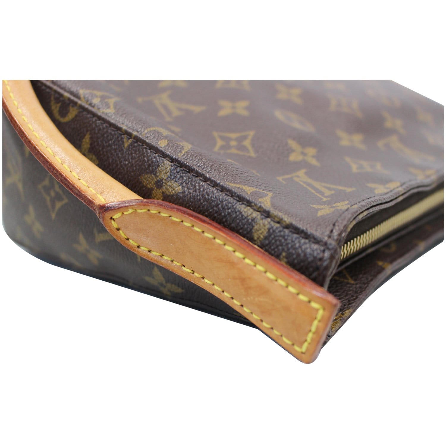 Looping cloth handbag Louis Vuitton Brown in Cloth - 35442735
