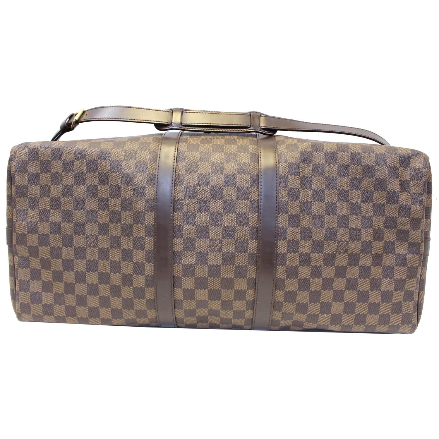 Authentic Louis Vuitton Damier Ebene Keepall Bandouliere 45 Travel Bag