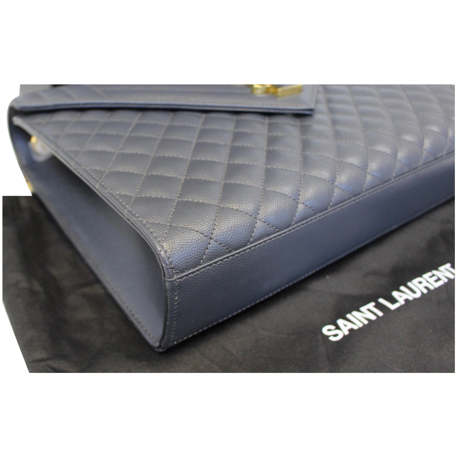 Saint Laurent 'envelope Large' Shoulder Bag in Blue