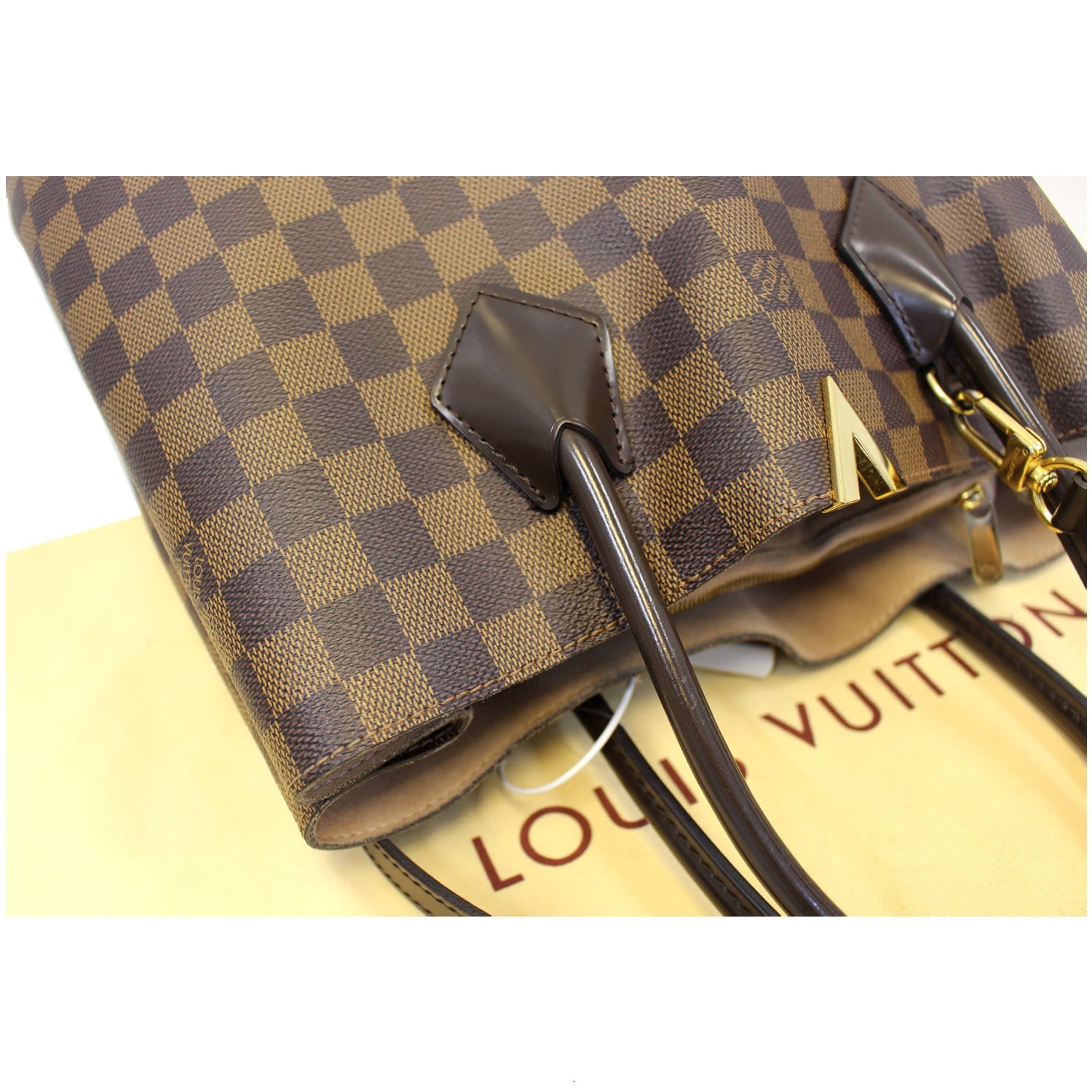 LOUIS VUITTON Kensington Damier Ebene Shoulder Handbag-US